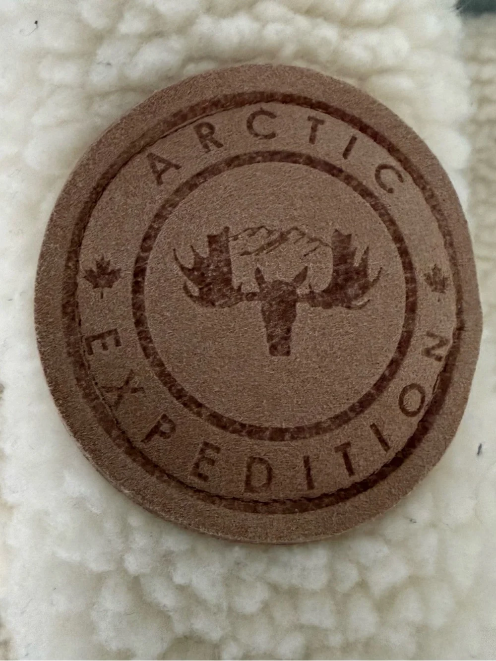 Arctic Expedition Sherpa Fleece Puffer Jacket Cream/Mint Size M Oversized